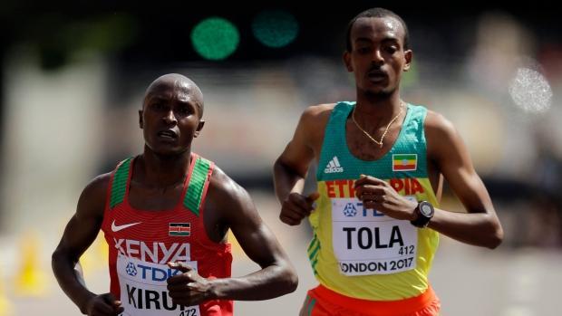 Geoffrey Kirui, Abel Kirui, Felix Simbu, Tamirat Tola, Daniel Wanjiru, Gideon Kipketer,. Daniel Wanjiru