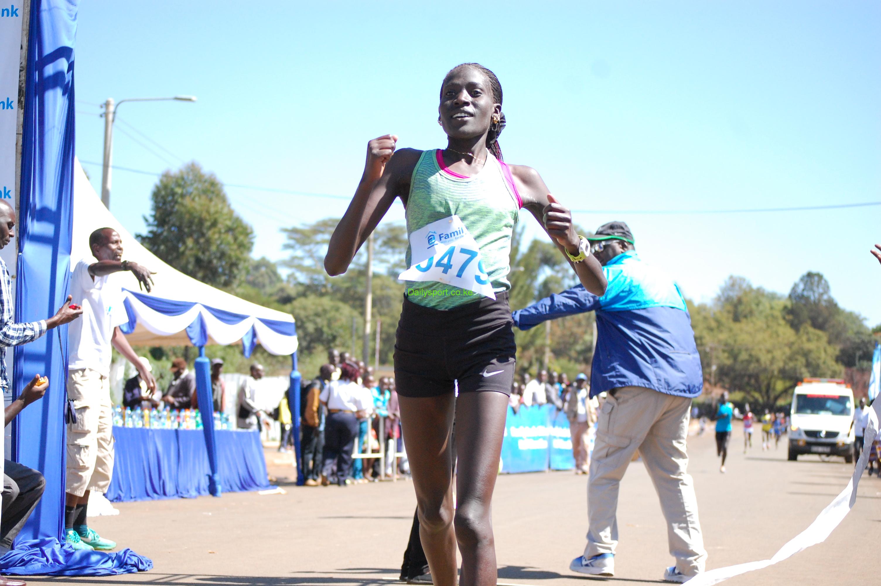 Jorum Lumbasi, Isaac Kipkoech, Daniel Kipkosgei, Micah Cheserek, Edwin Yator, Timothy Rono, Maxwel Rotich, Pauline Chemining Korikwiang, Josephine Jepkoech, Winnie Chepkorir, Peres Kandie, Sharon Chelimo, Gladys Yator, Peris Cherono, Family Bank, family Bank Half marathon