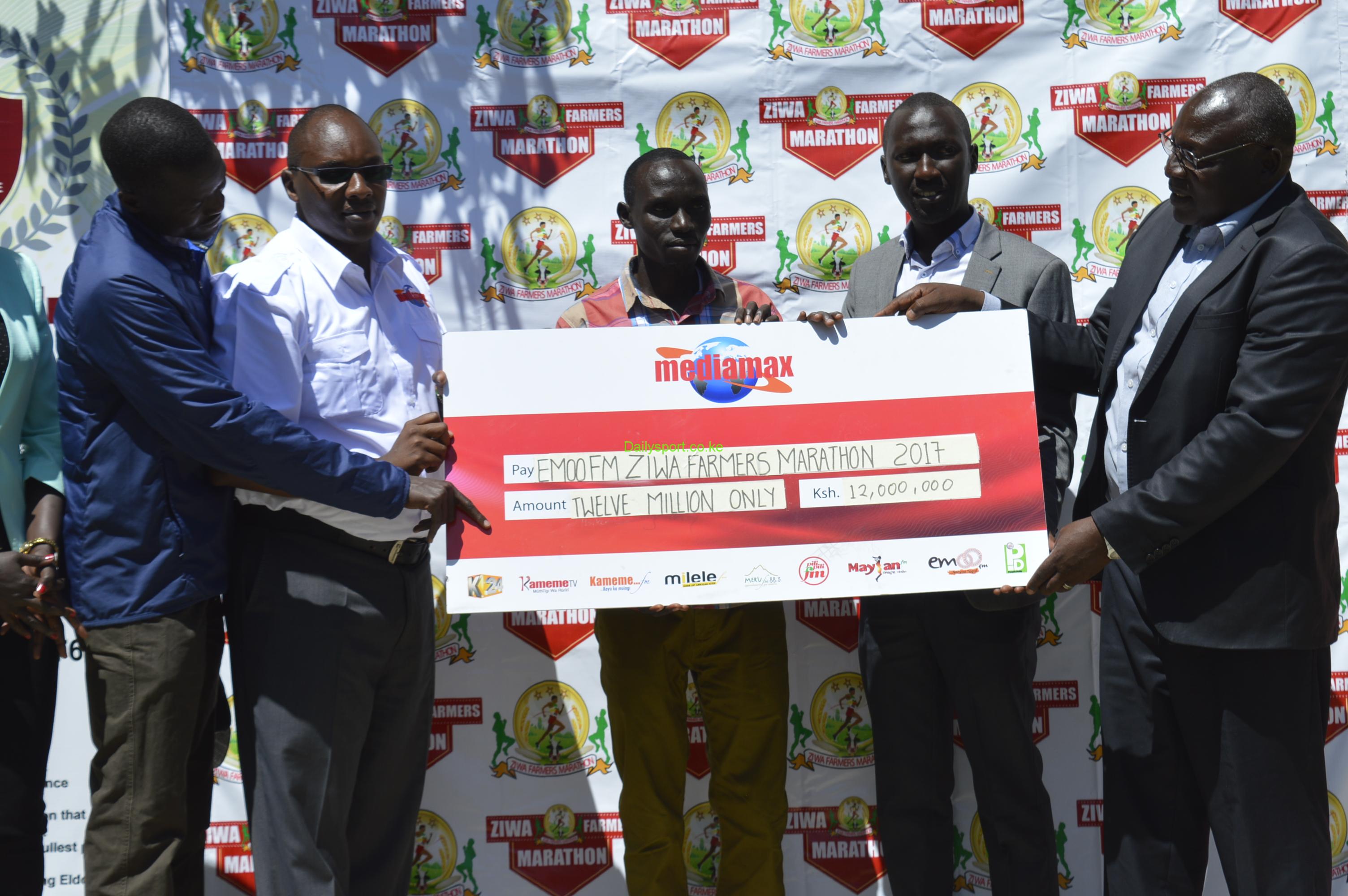 Mediamax, Abel Kirui, Lawrence Cherono, Ziwa Farmers Marathon, Events Marketing Solutions, Home Ground Bakers, Lawrence Tanui,